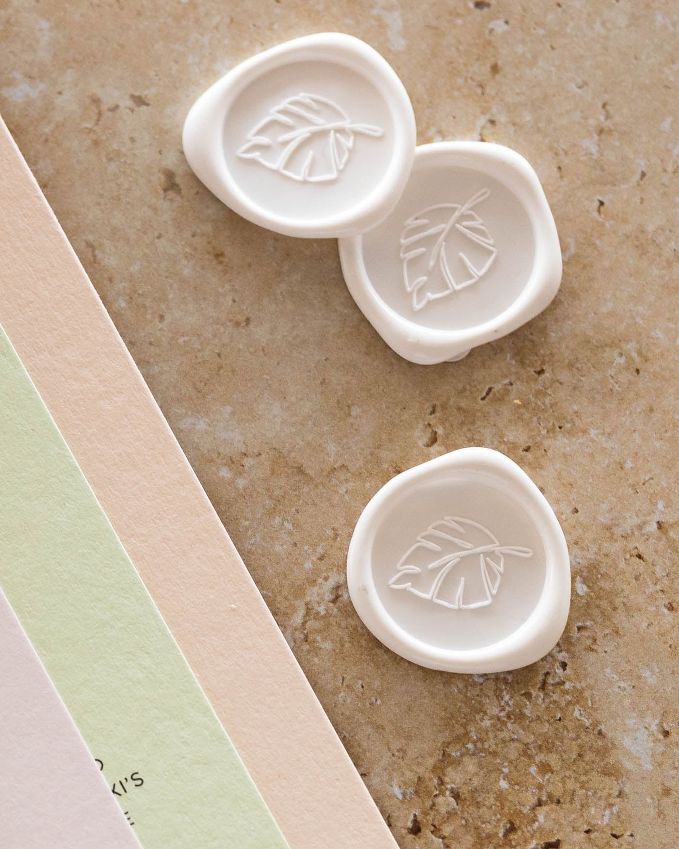 Peppermint Press Stationery Suite Palms Wax Seal