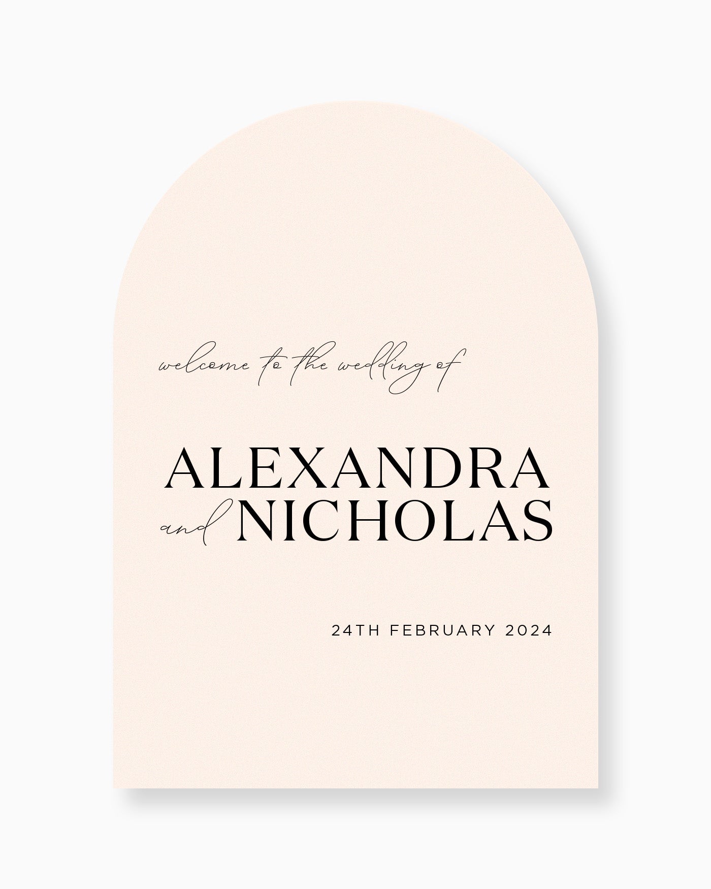 Peppermint Press On the Day Palms Welcome Sign