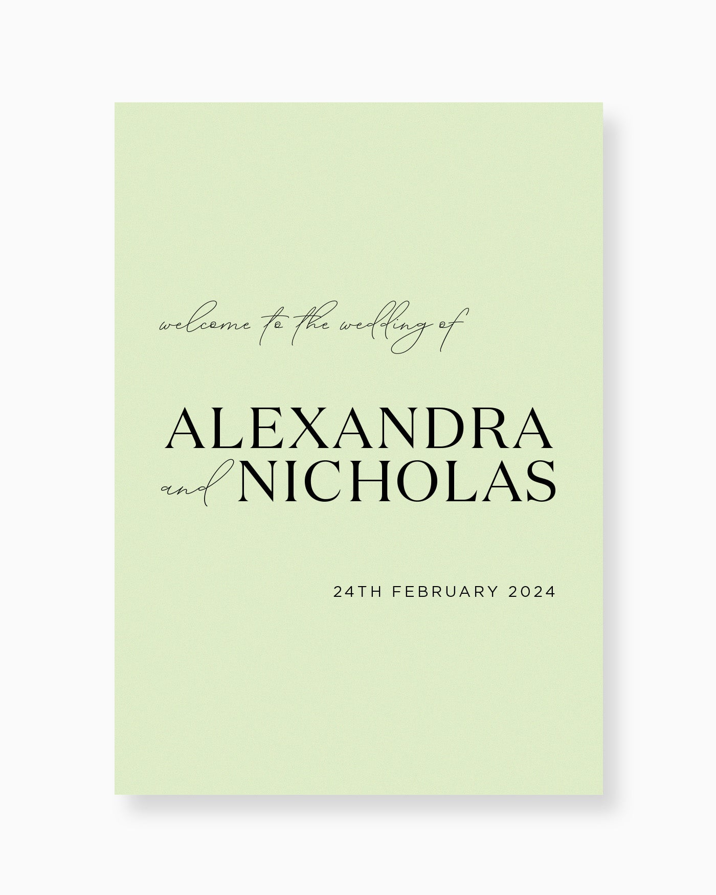 Peppermint Press On the Day Palms Welcome Sign