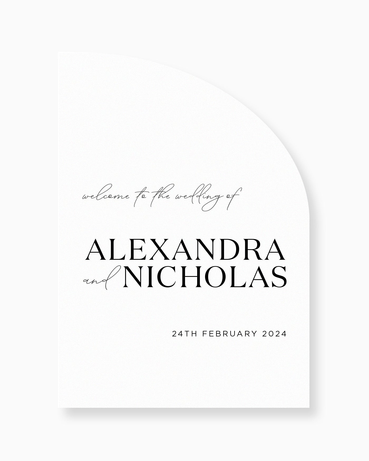 Peppermint Press On the Day Palms Welcome Sign