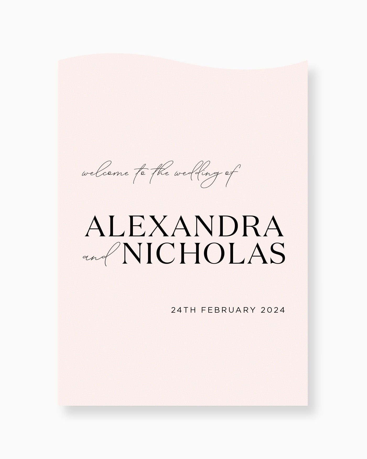 Peppermint Press On the Day Palms Welcome Sign