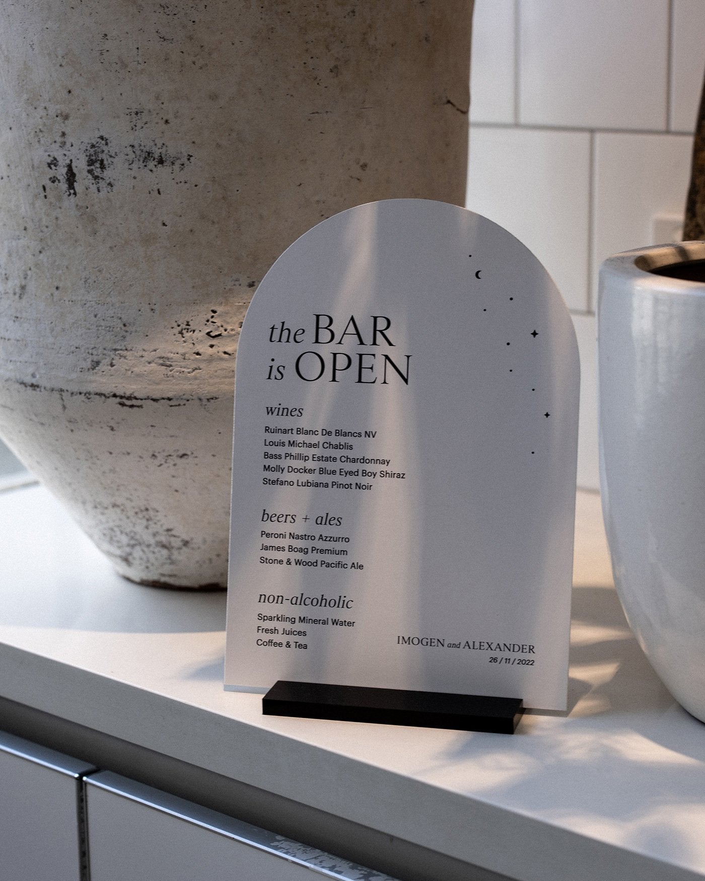 Peppermint Press On the Day Luna Bar Sign