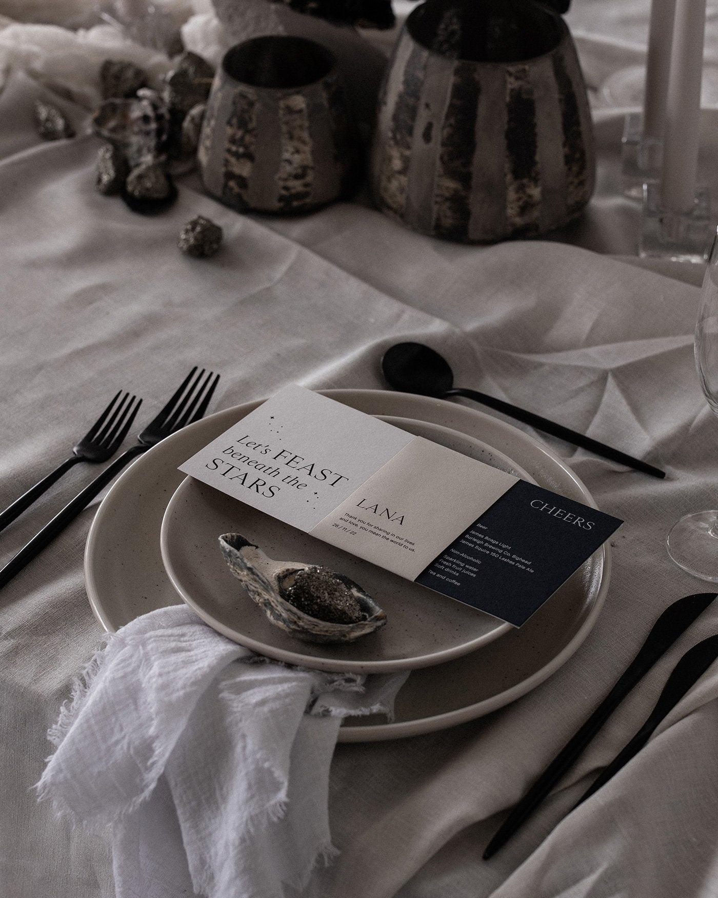 Peppermint Press On the Day Luna Menu Package