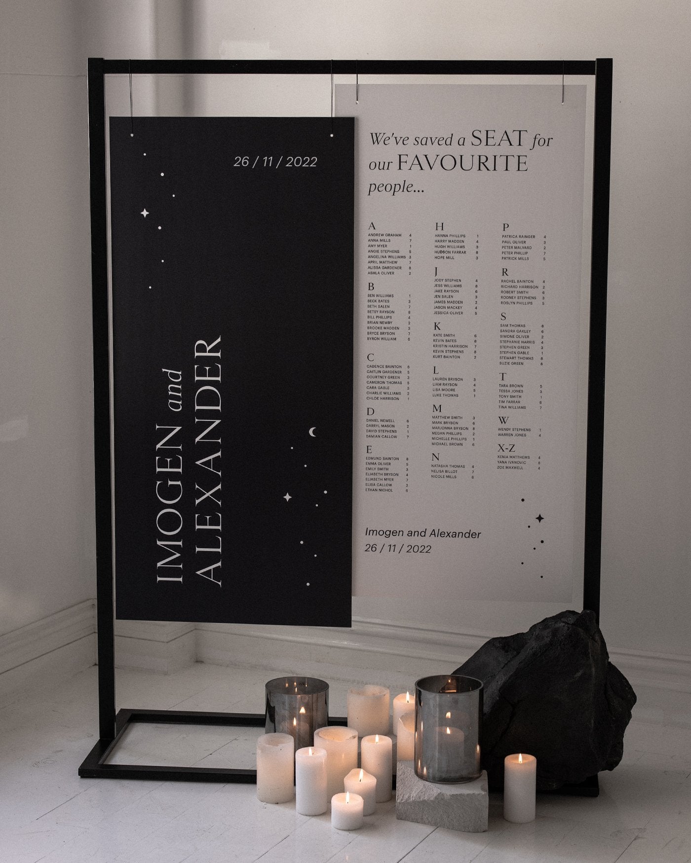 Peppermint Press On the Day Luna Welcome Sign