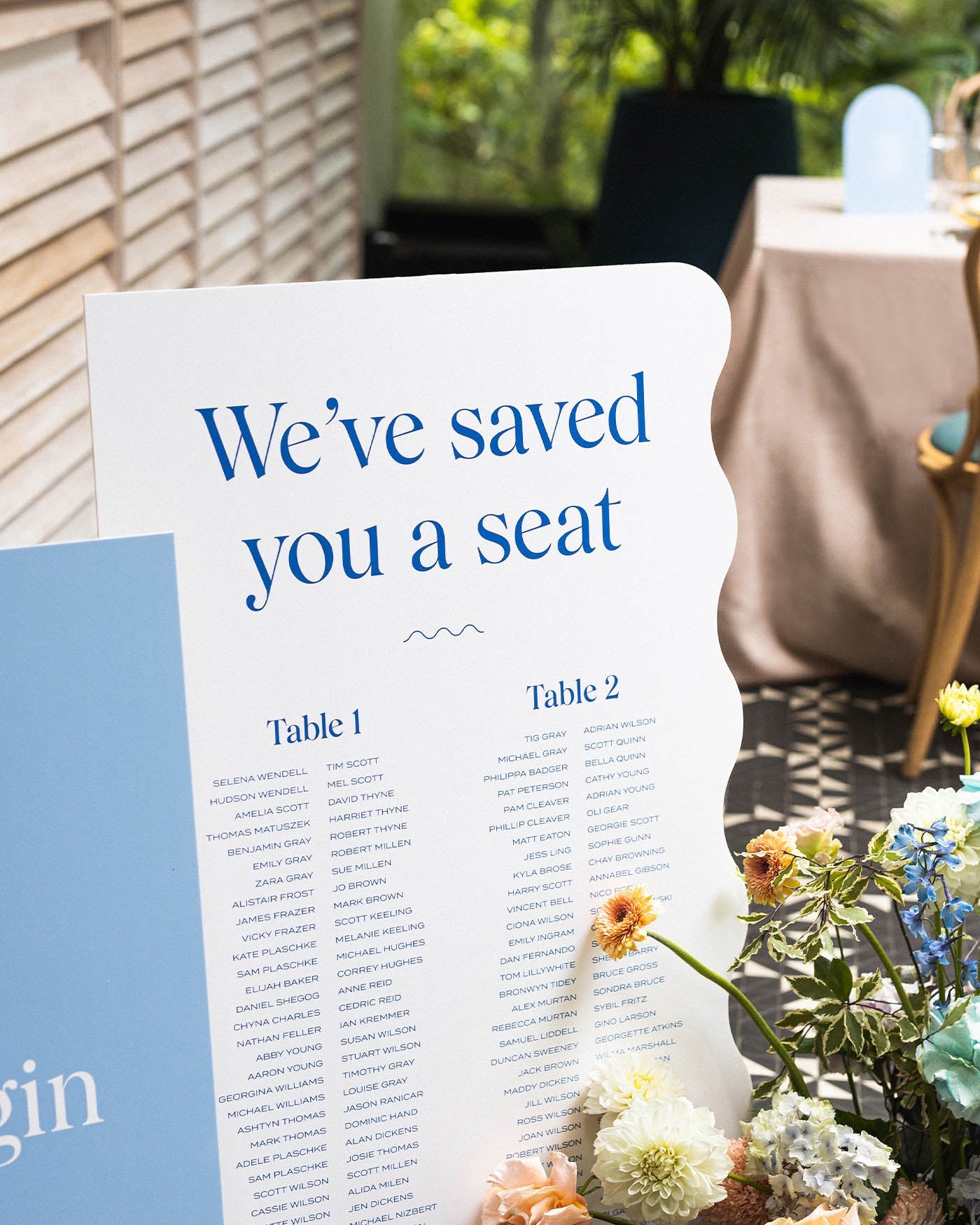 Peppermint Press On the Day Wave Seating Chart