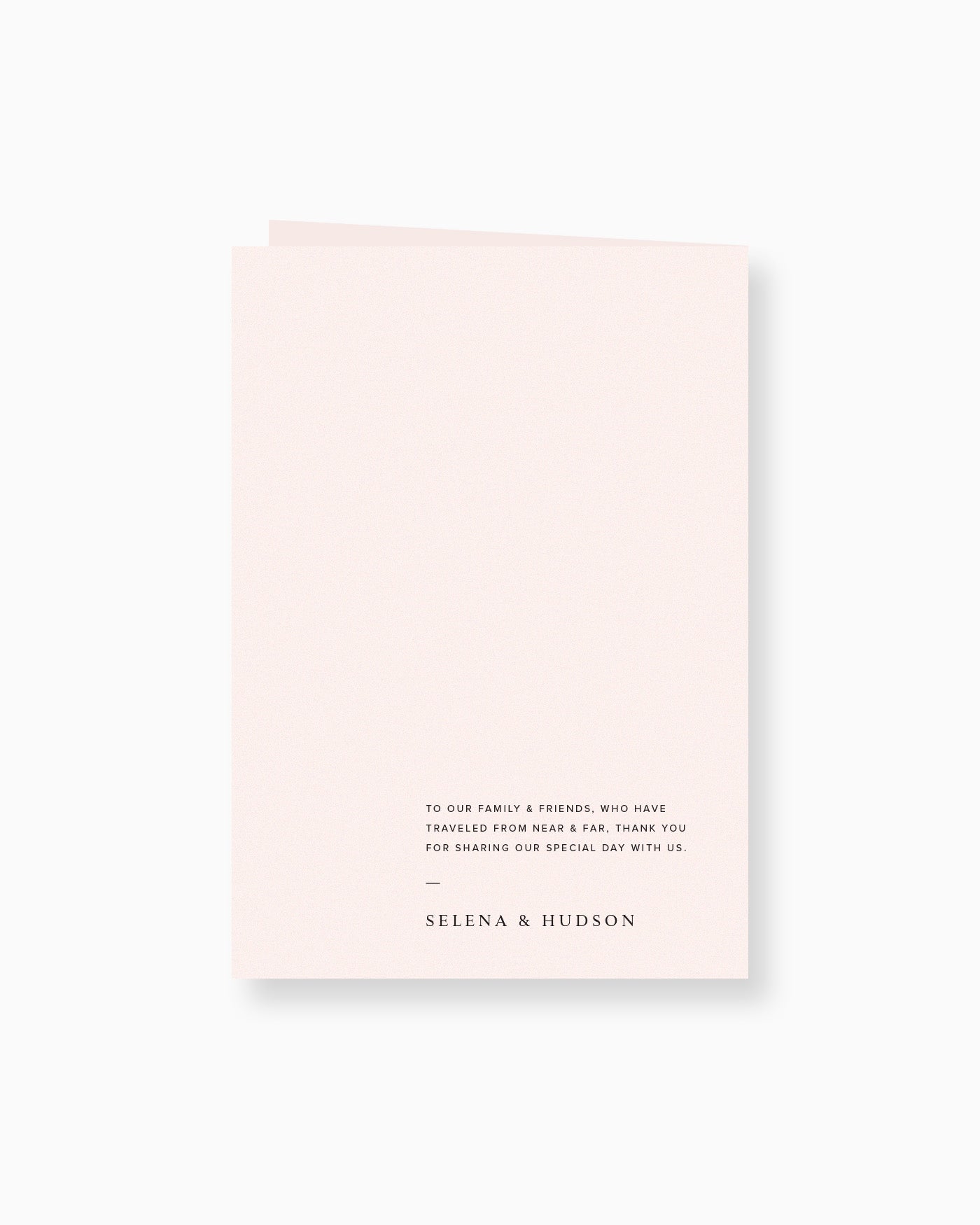 Peppermint Press On the Day Selena Ceremony Booklet