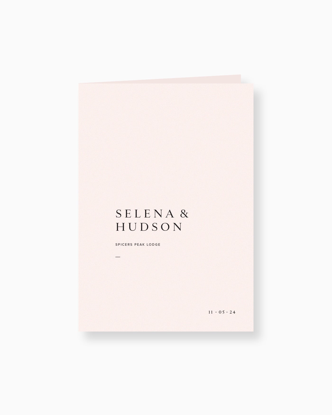 Peppermint Press On the Day Selena Ceremony Booklet