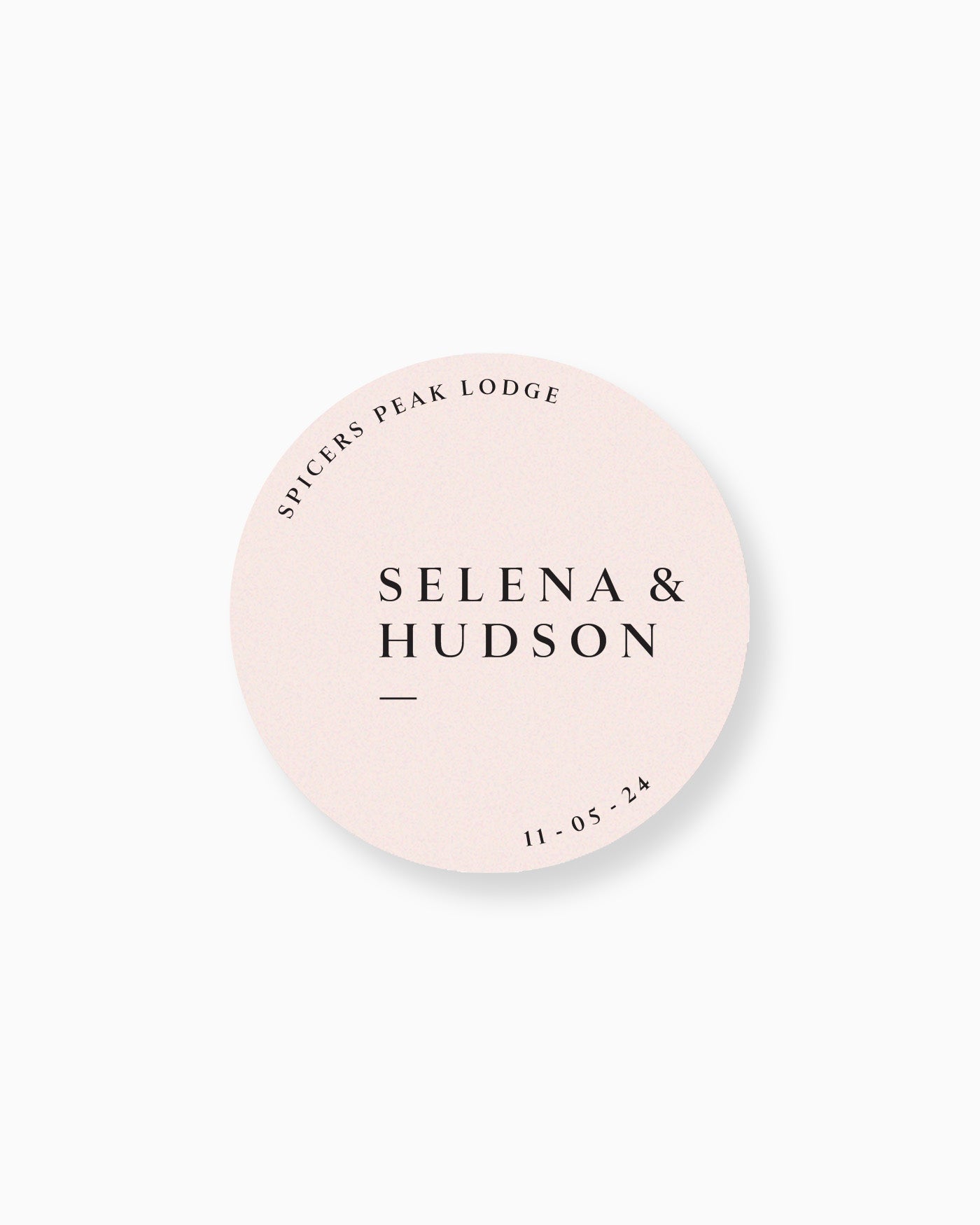 Peppermint Press On the Day Selena Keepsake Coaster
