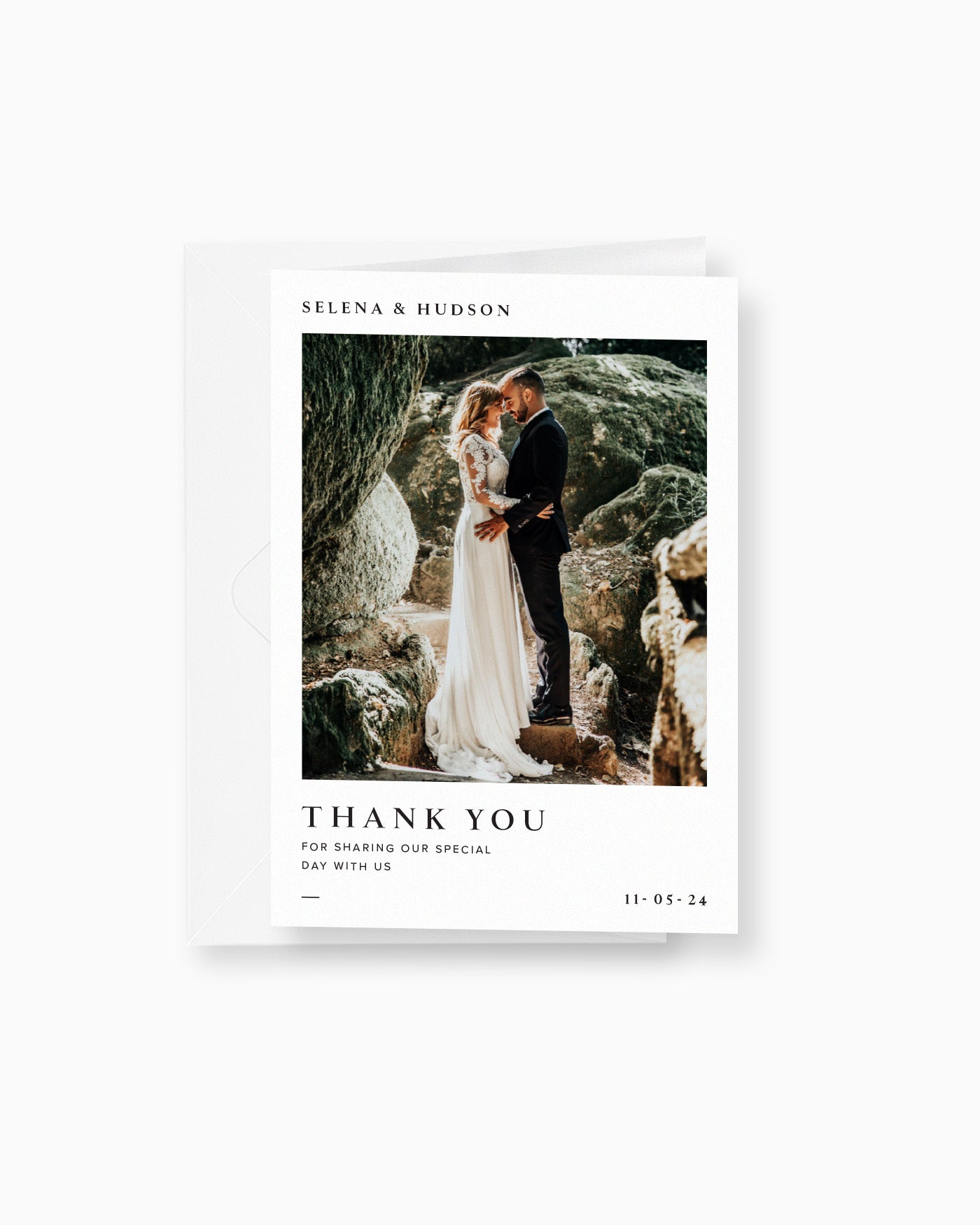 Peppermint Press Stationery Suite Selena Photo Thank you Card