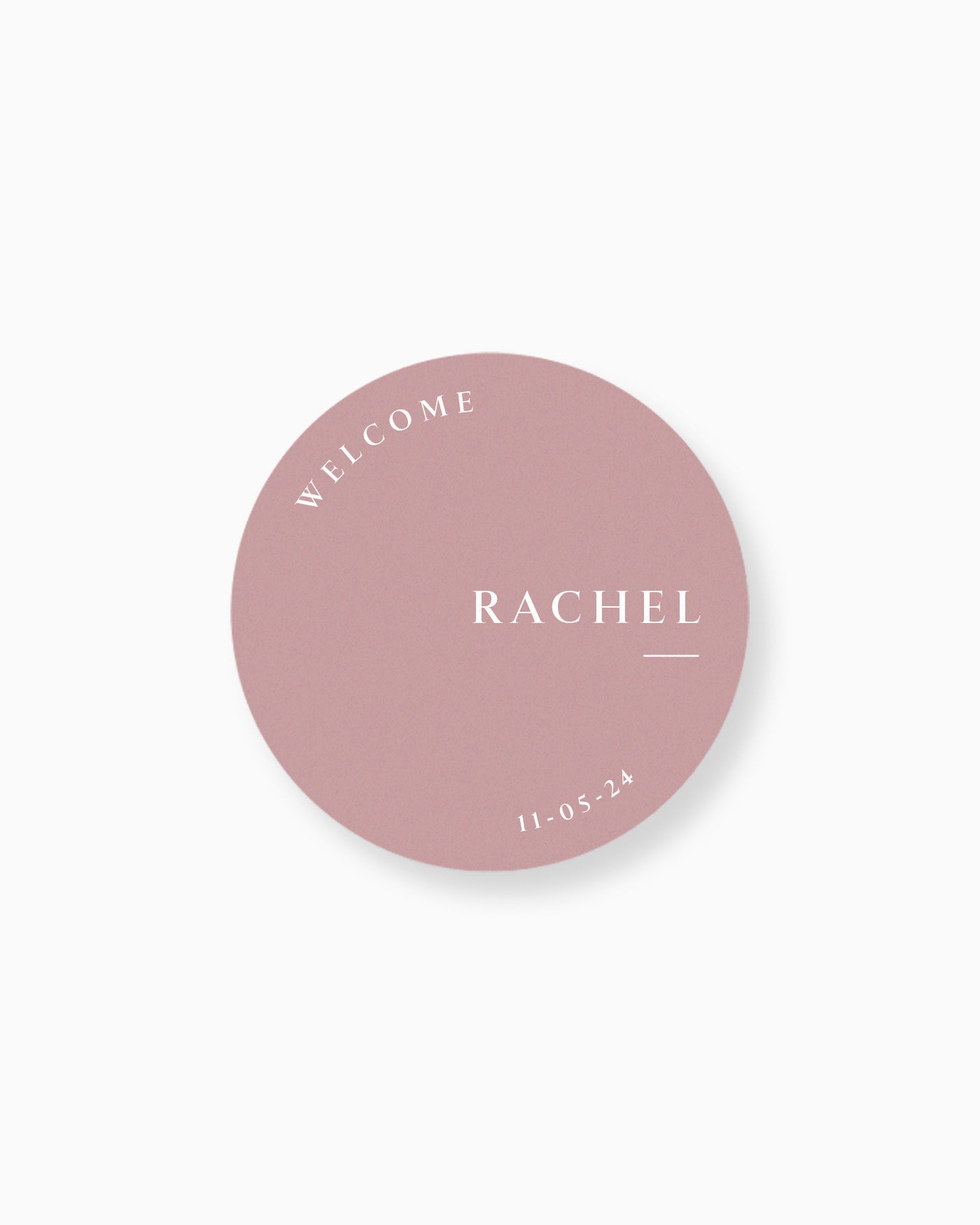 Peppermint Press On the Day Selena Place Card Coaster