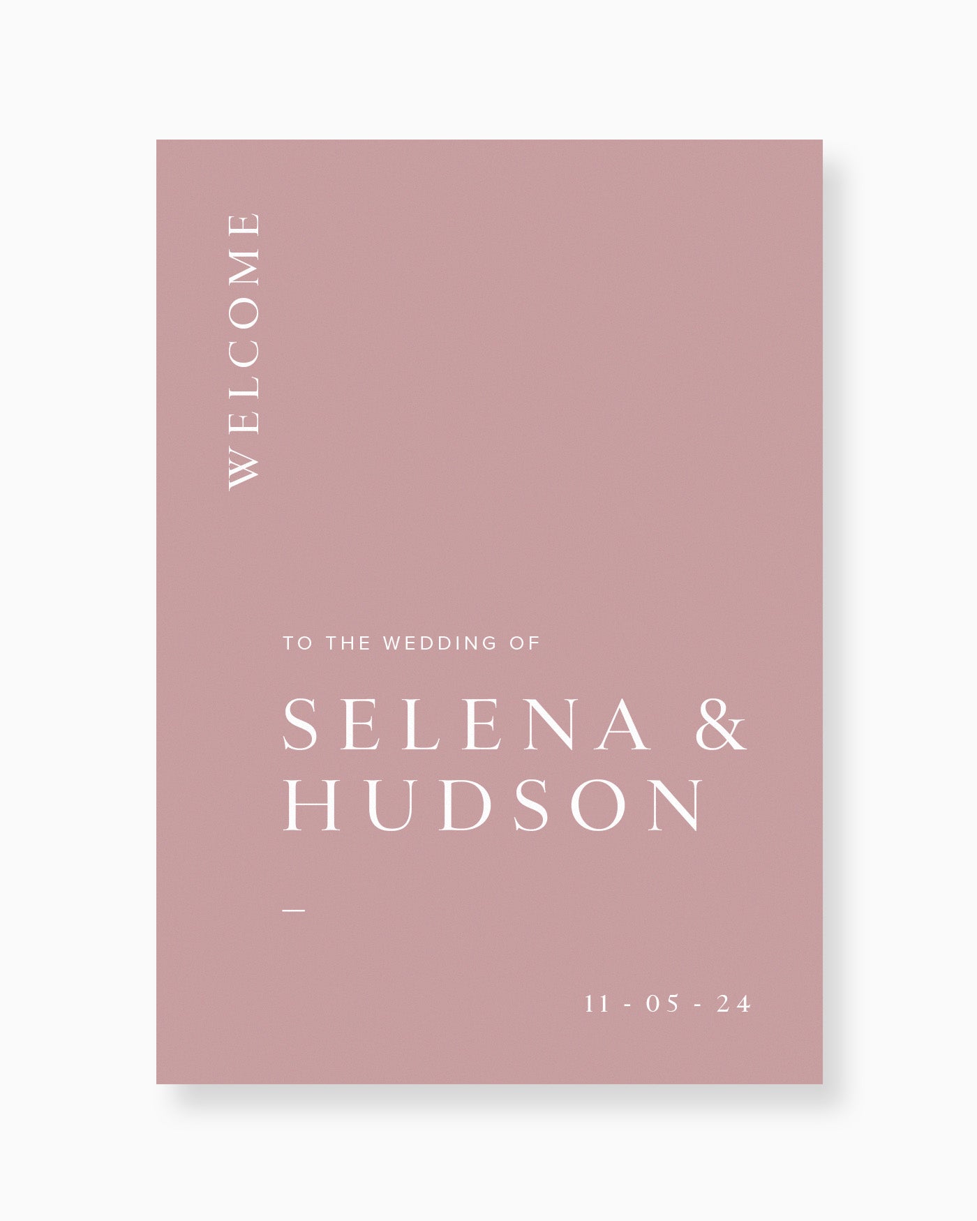 Peppermint Press On the Day Selena Welcome Sign