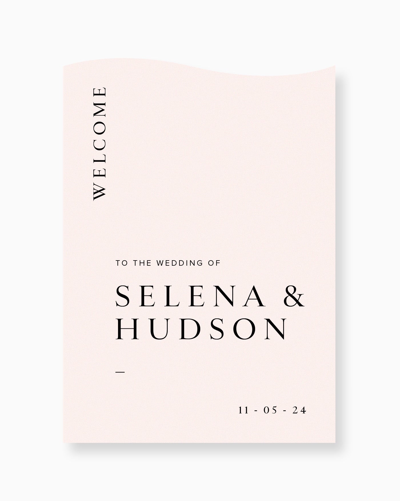 Peppermint Press On the Day Selena Welcome Sign