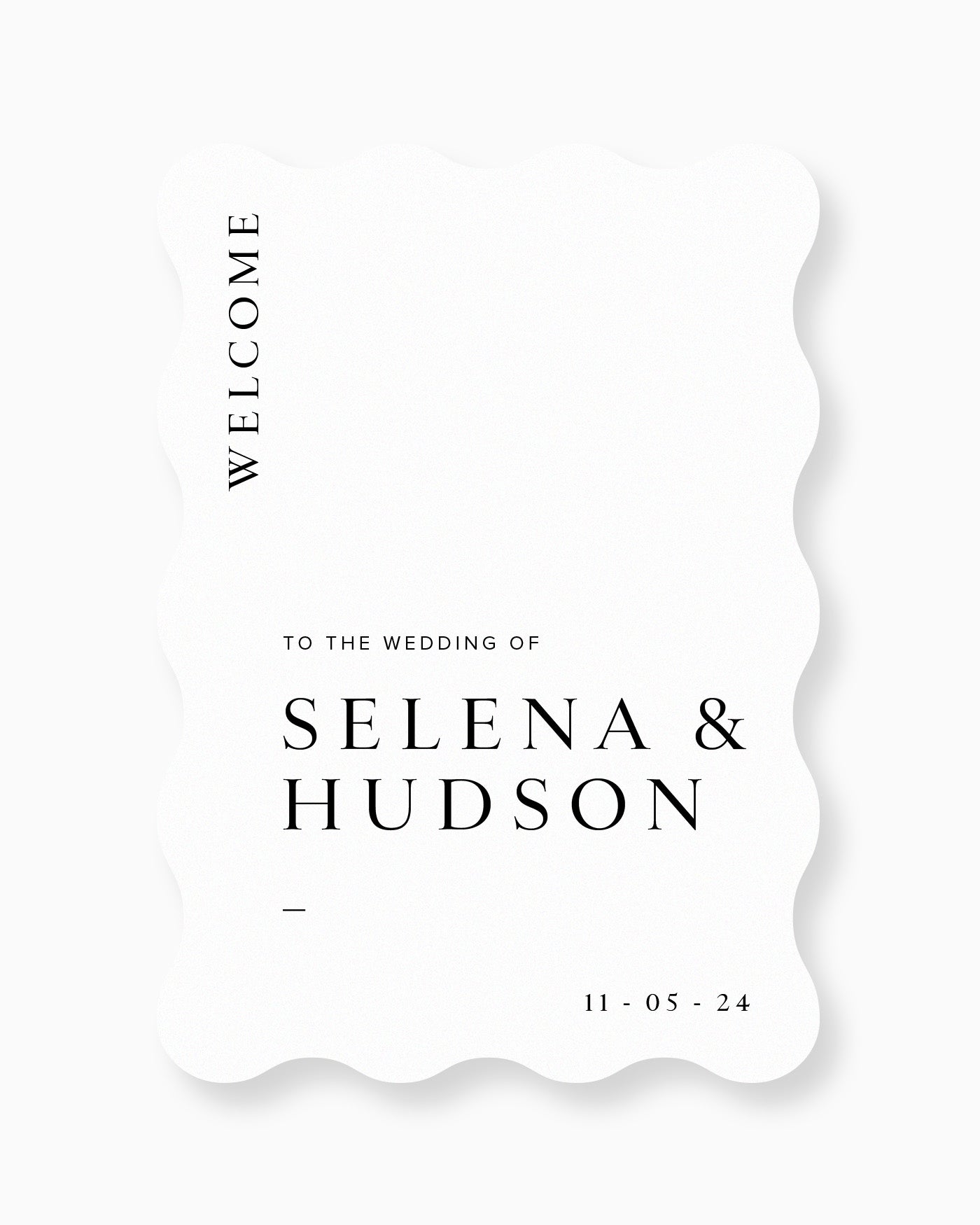 Peppermint Press On the Day Selena Welcome Sign