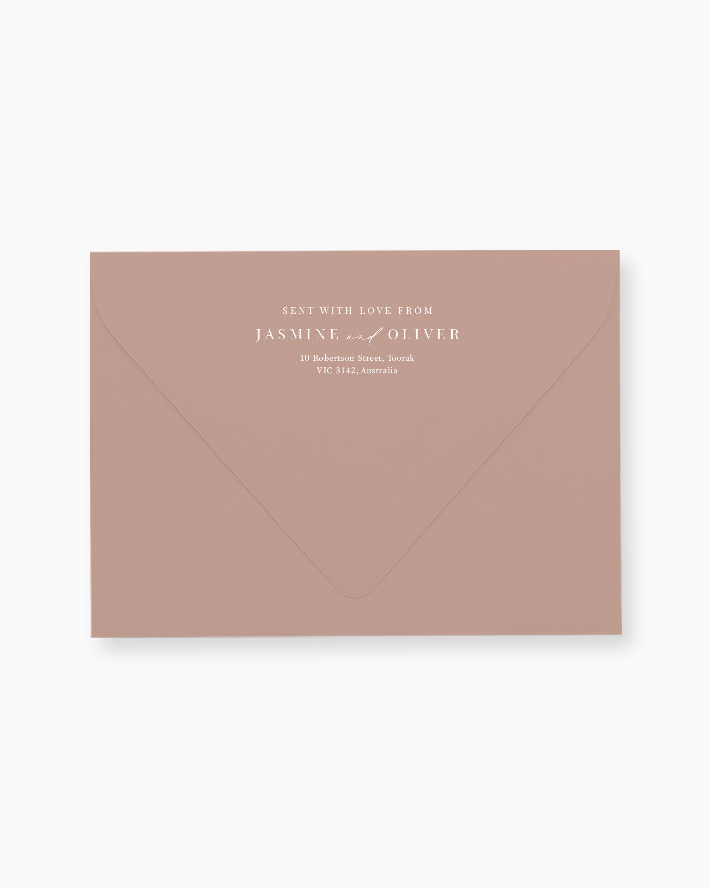 Peppermint Press Stationery Suite Soleil Envelope Printing