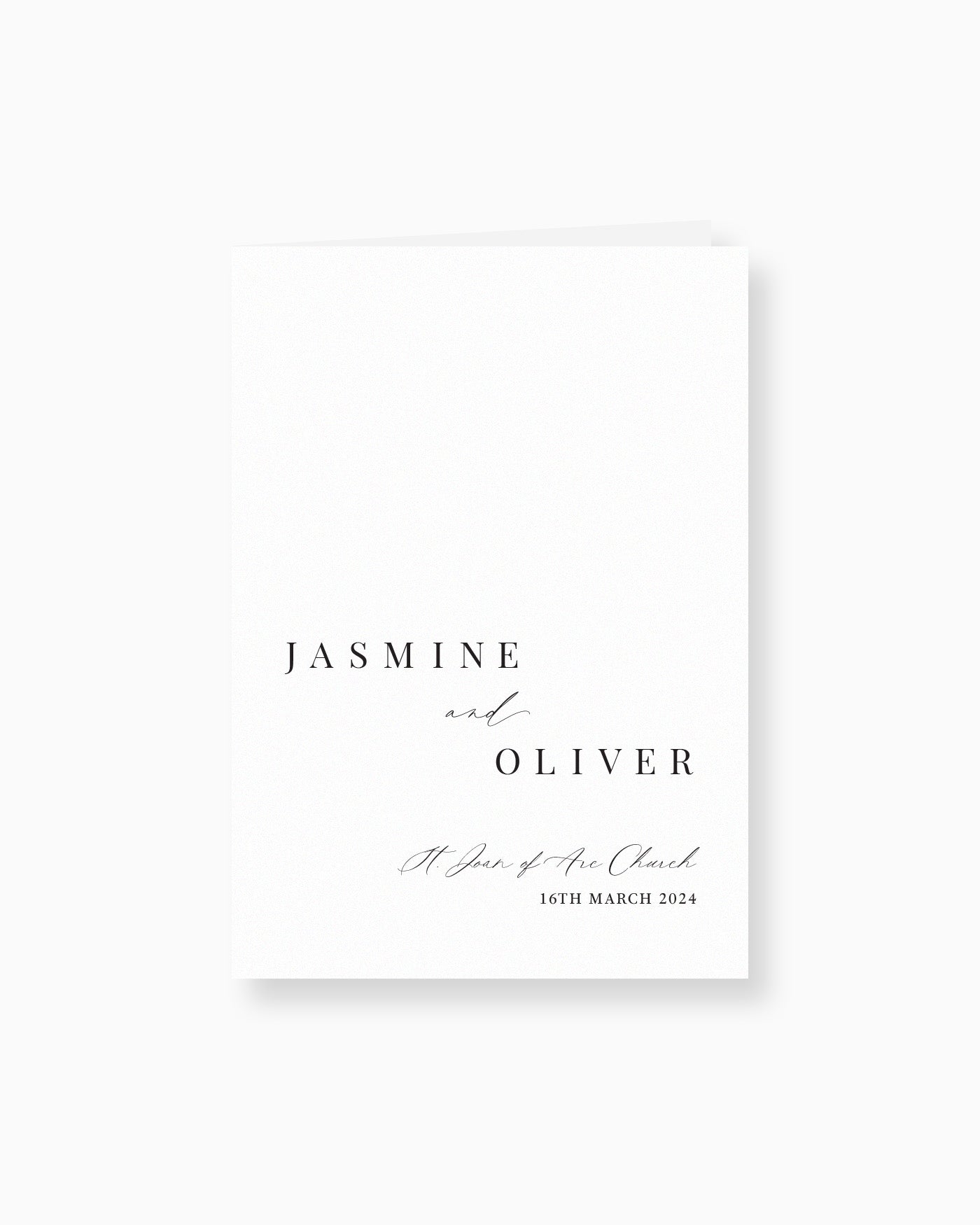 Peppermint Press On the Day Soleil Ceremony Booklet