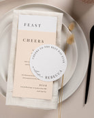 Peppermint Press On the Day Soleil Place Card Coaster