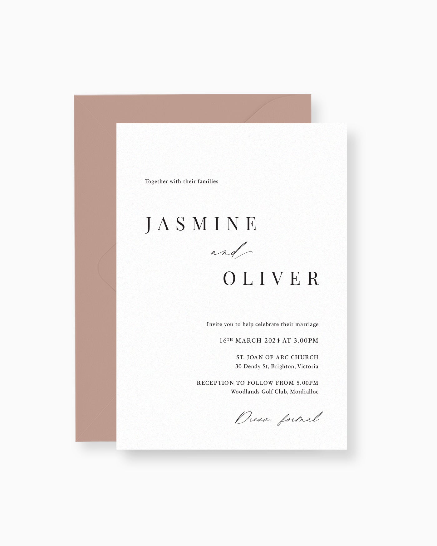 Peppermint Press Stationery Suite Soleil Invitation