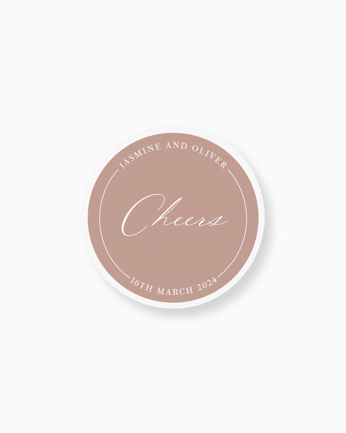 Peppermint Press On the Day Soleil Keepsake Coaster