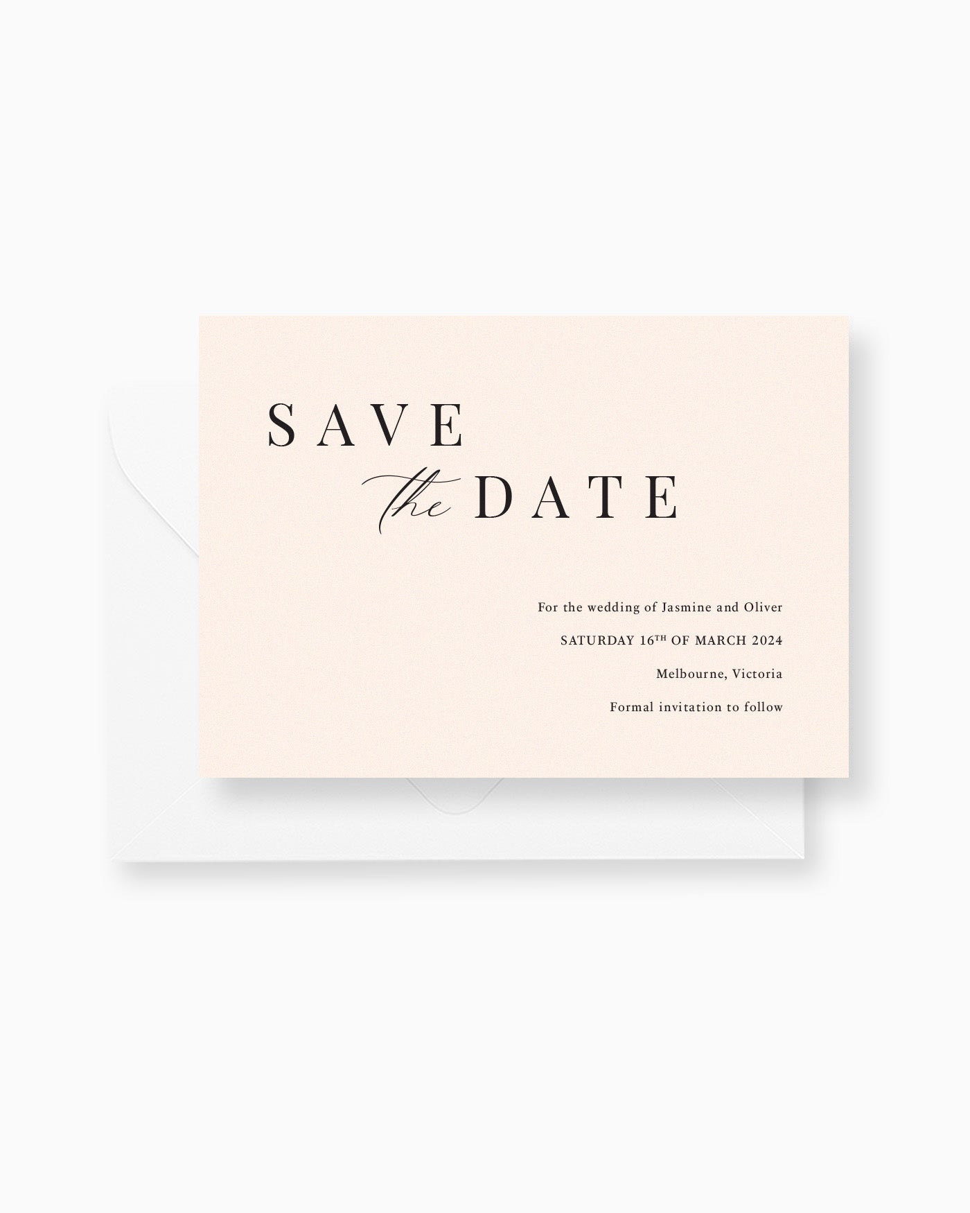 Peppermint Press Stationery Suite Soleil Save the Date