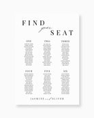 Peppermint Press On the Day Soleil Seating Chart