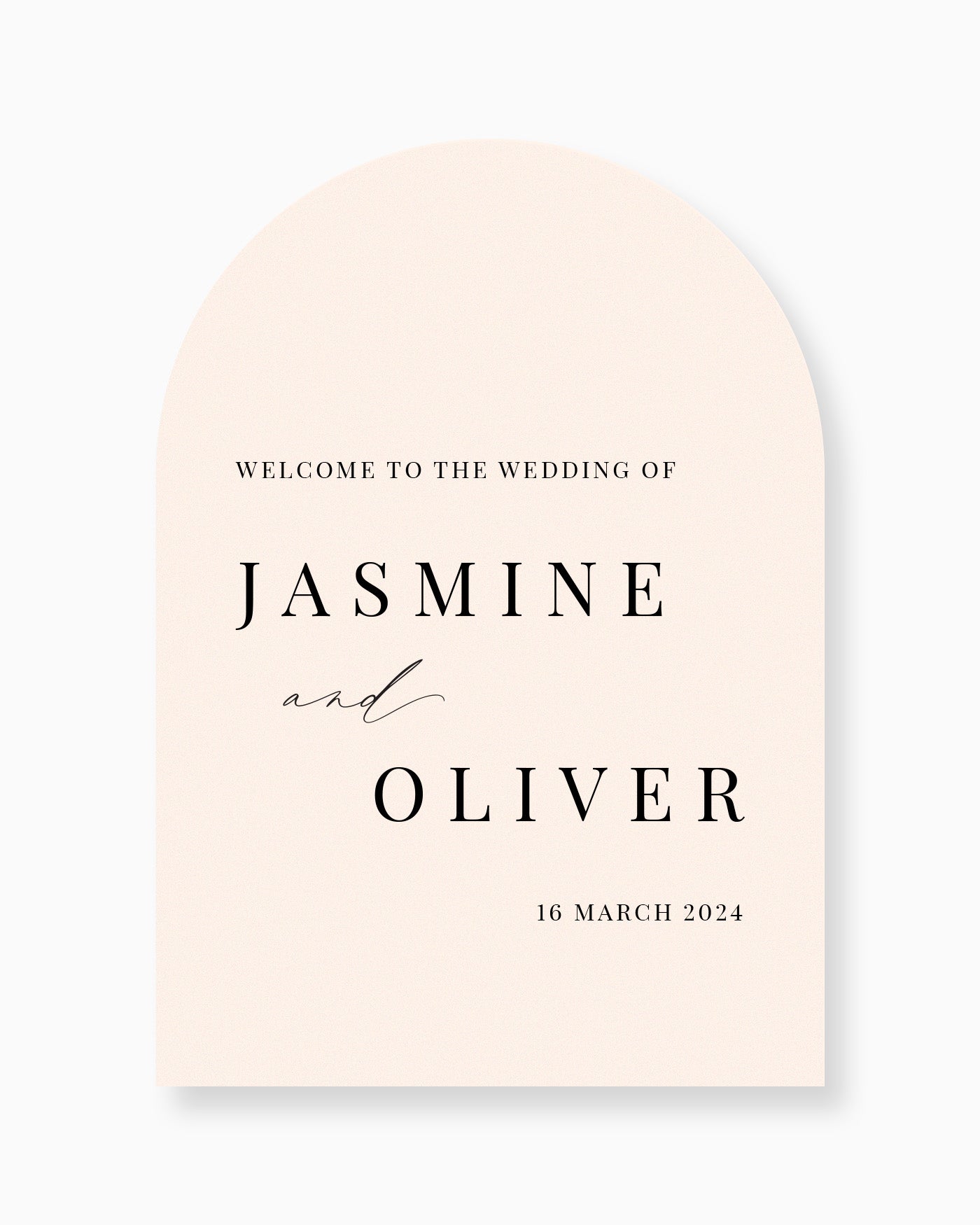 Peppermint Press On the Day Soleil Welcome Sign