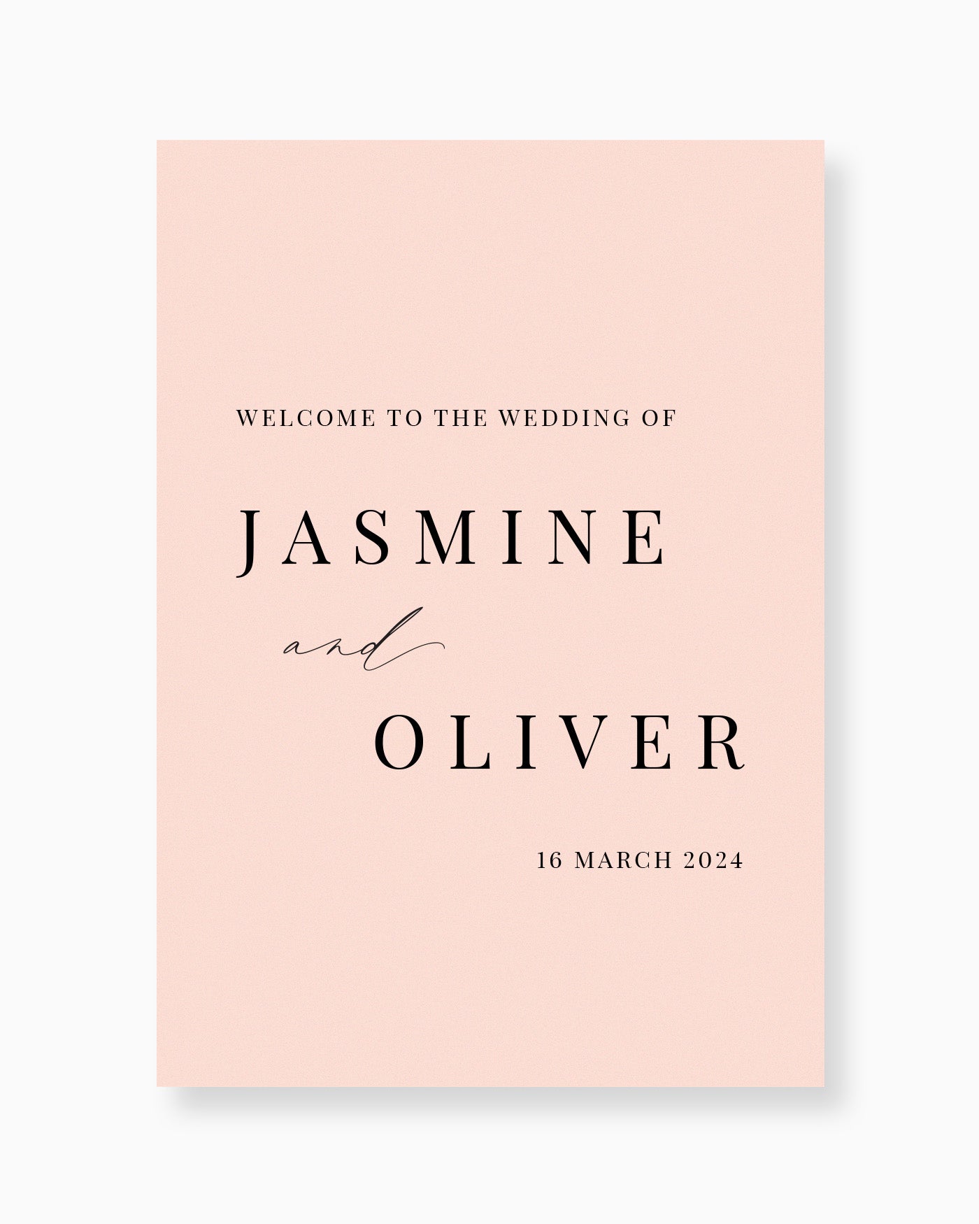 Peppermint Press On the Day Soleil Welcome Sign