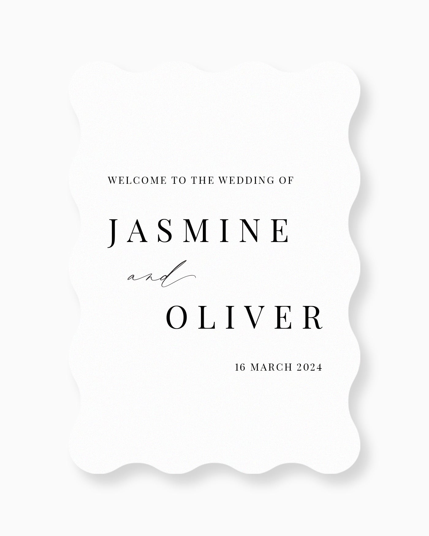 Peppermint Press On the Day Soleil Welcome Sign