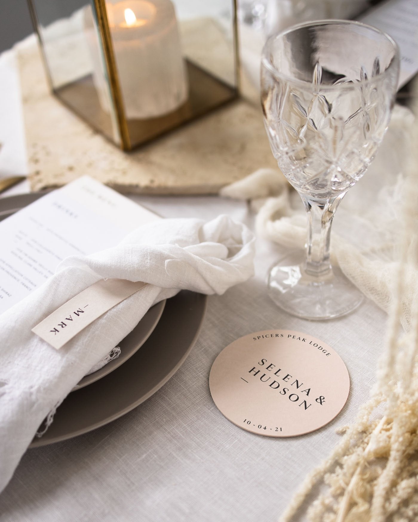 Peppermint Press On the Day Selena Keepsake Coaster