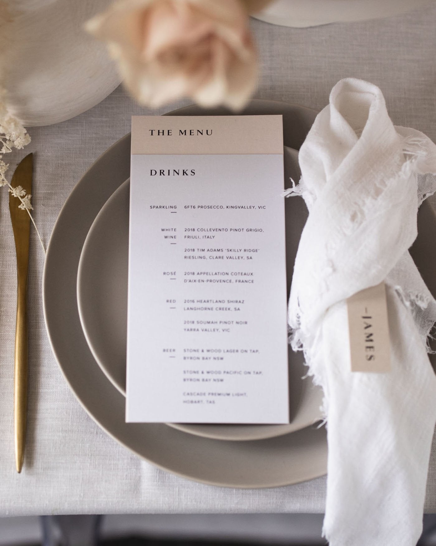 Peppermint Press On the Day Selena Menu