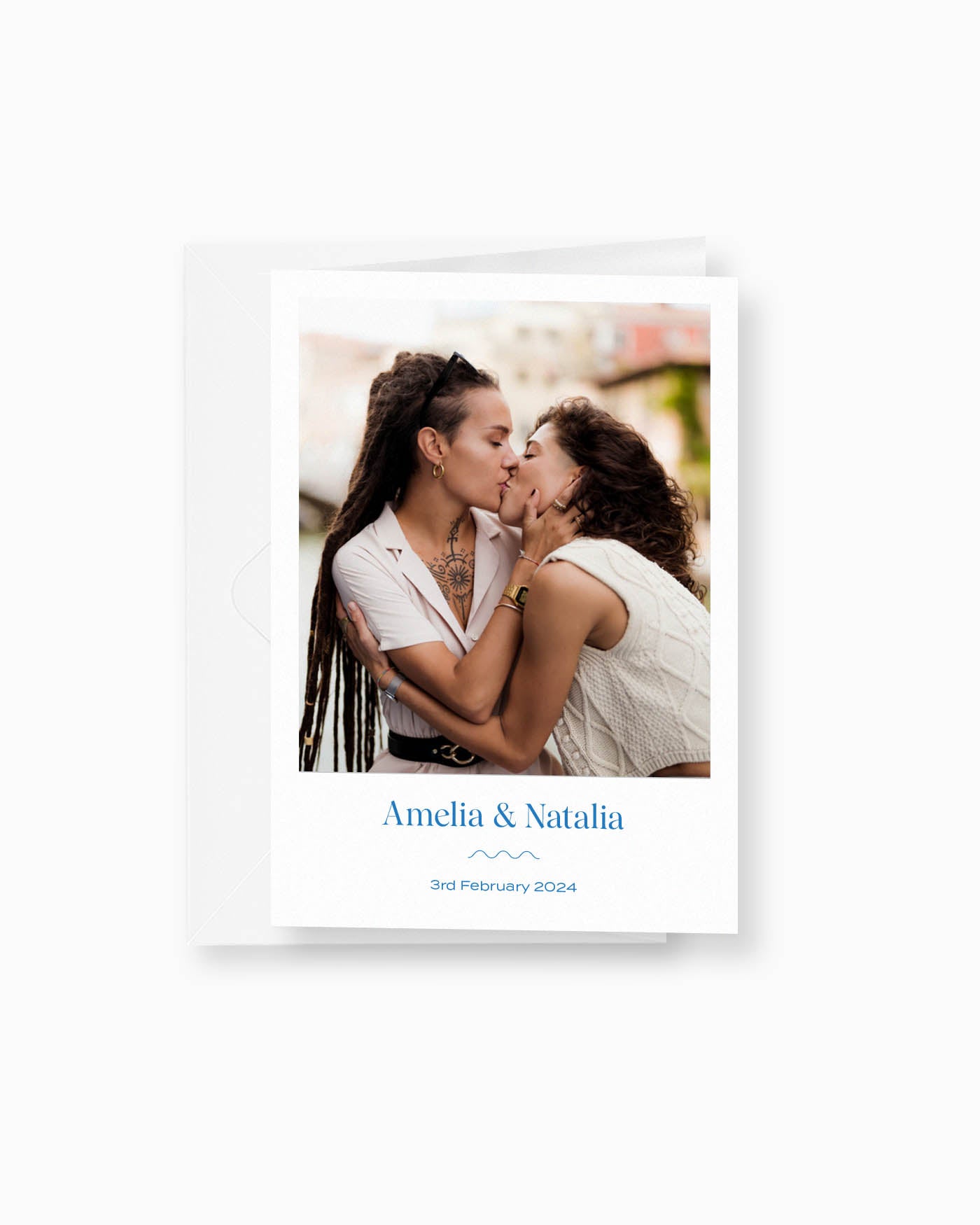 Peppermint Press Stationery Suite Wave Photo Thank you Card