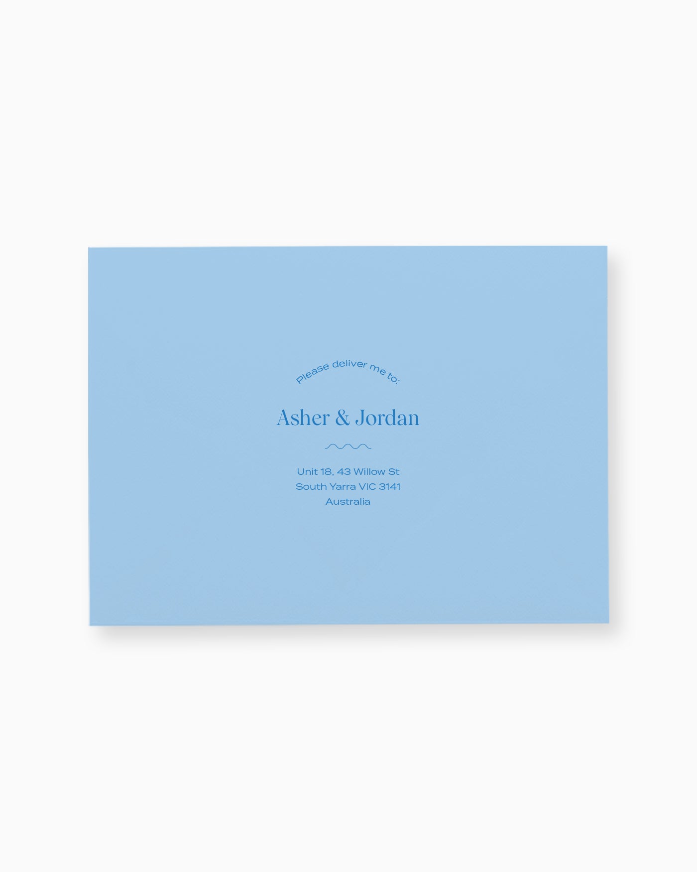 Peppermint Press Stationery Suite Wave Envelope Printing
