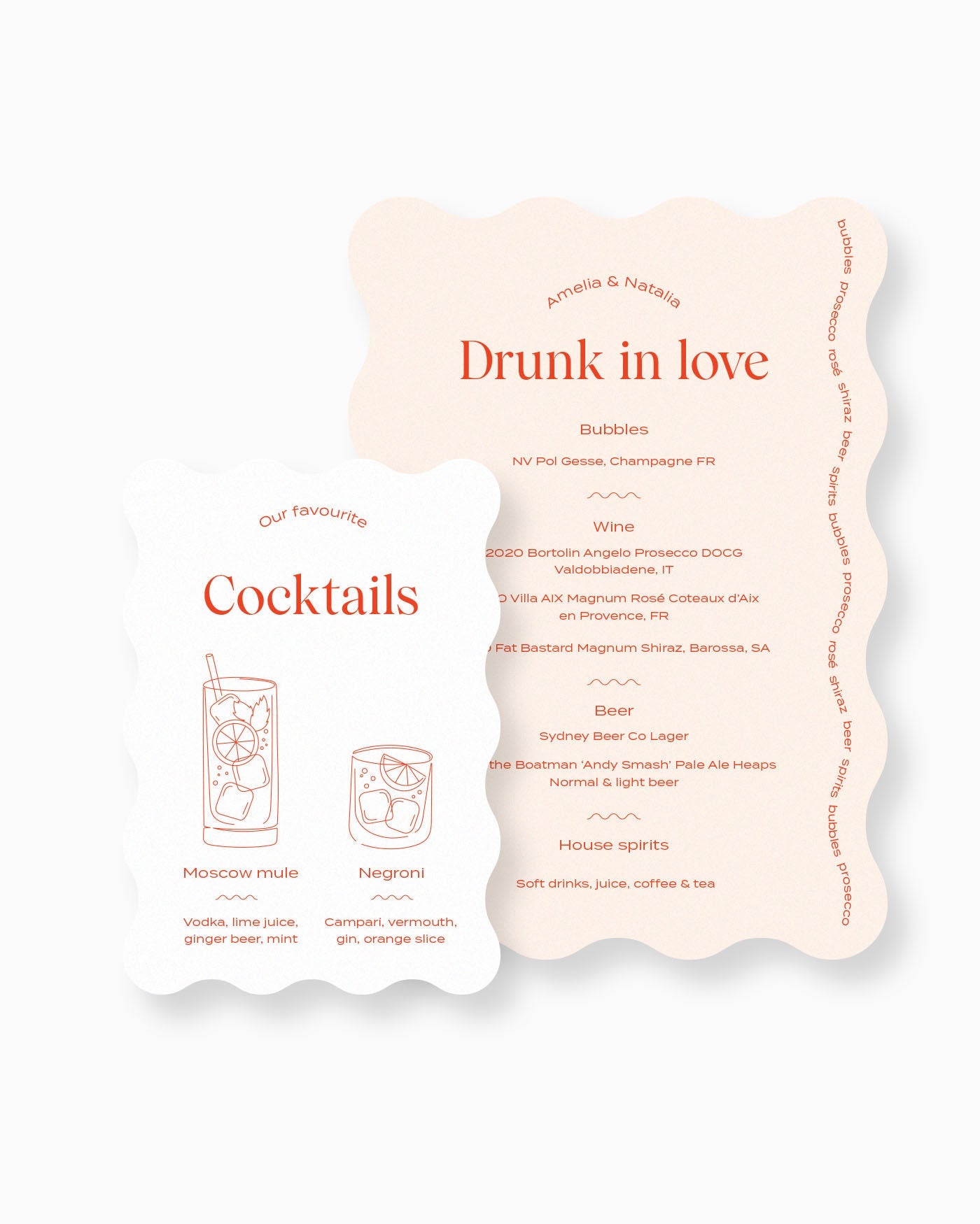 Peppermint Press On the Day Wave Bar Sign