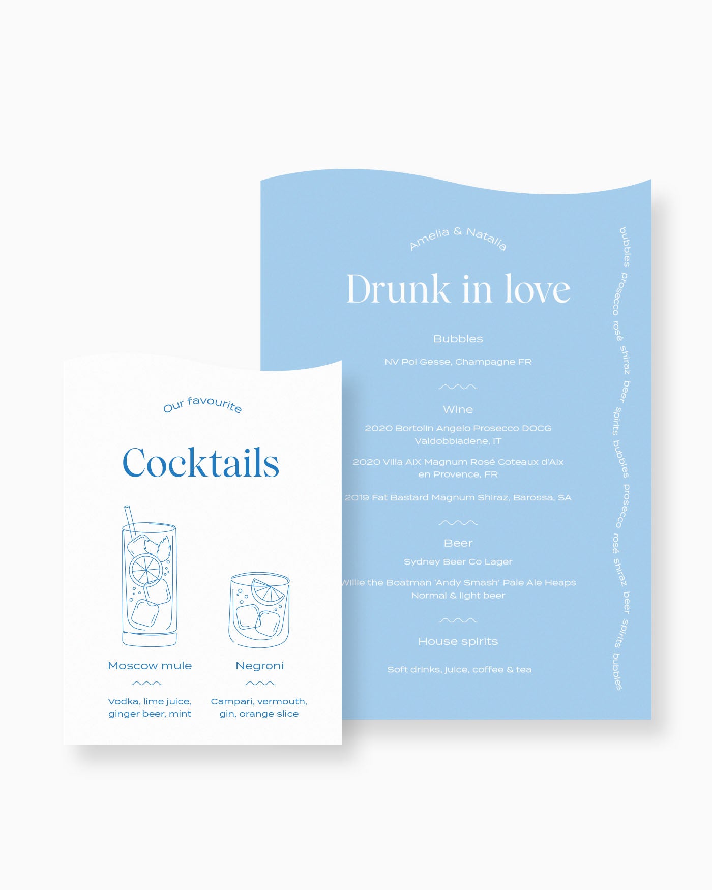 Peppermint Press On the Day Wave Bar Sign