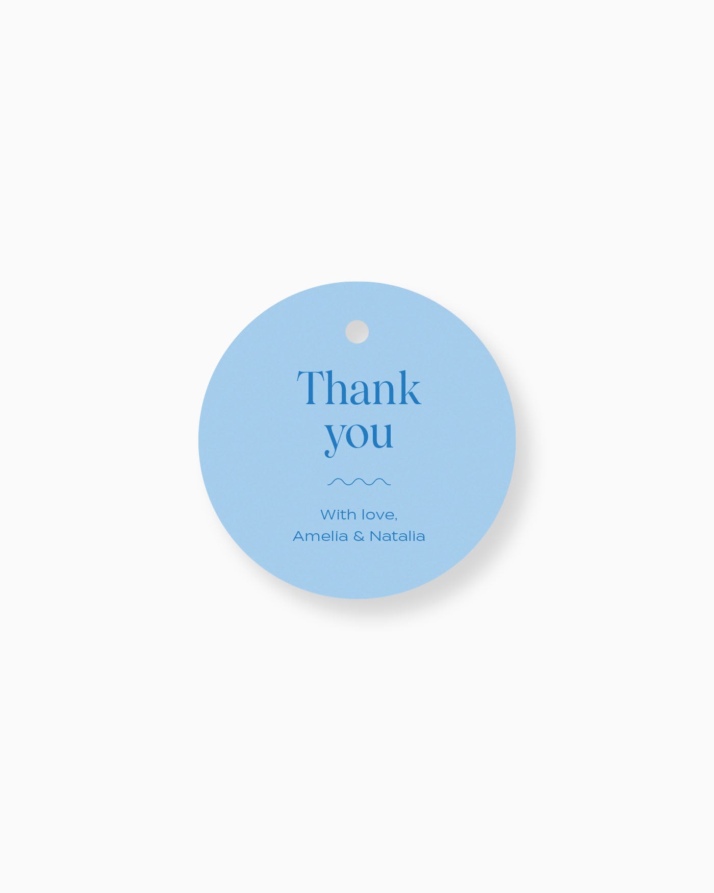 Peppermint Press On the Day Wave Favour Tag