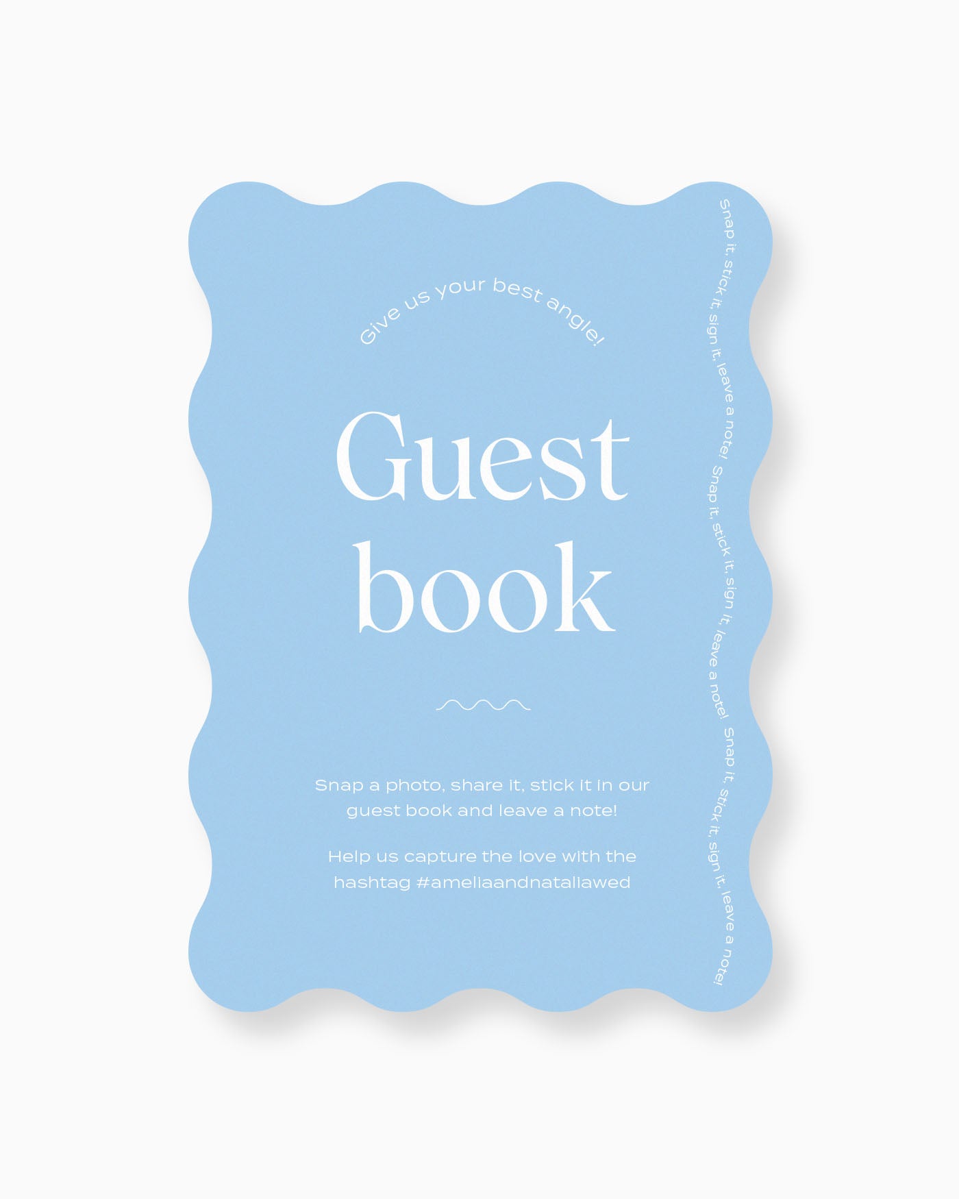 Peppermint Press On the Day Wave Medium Signage Package