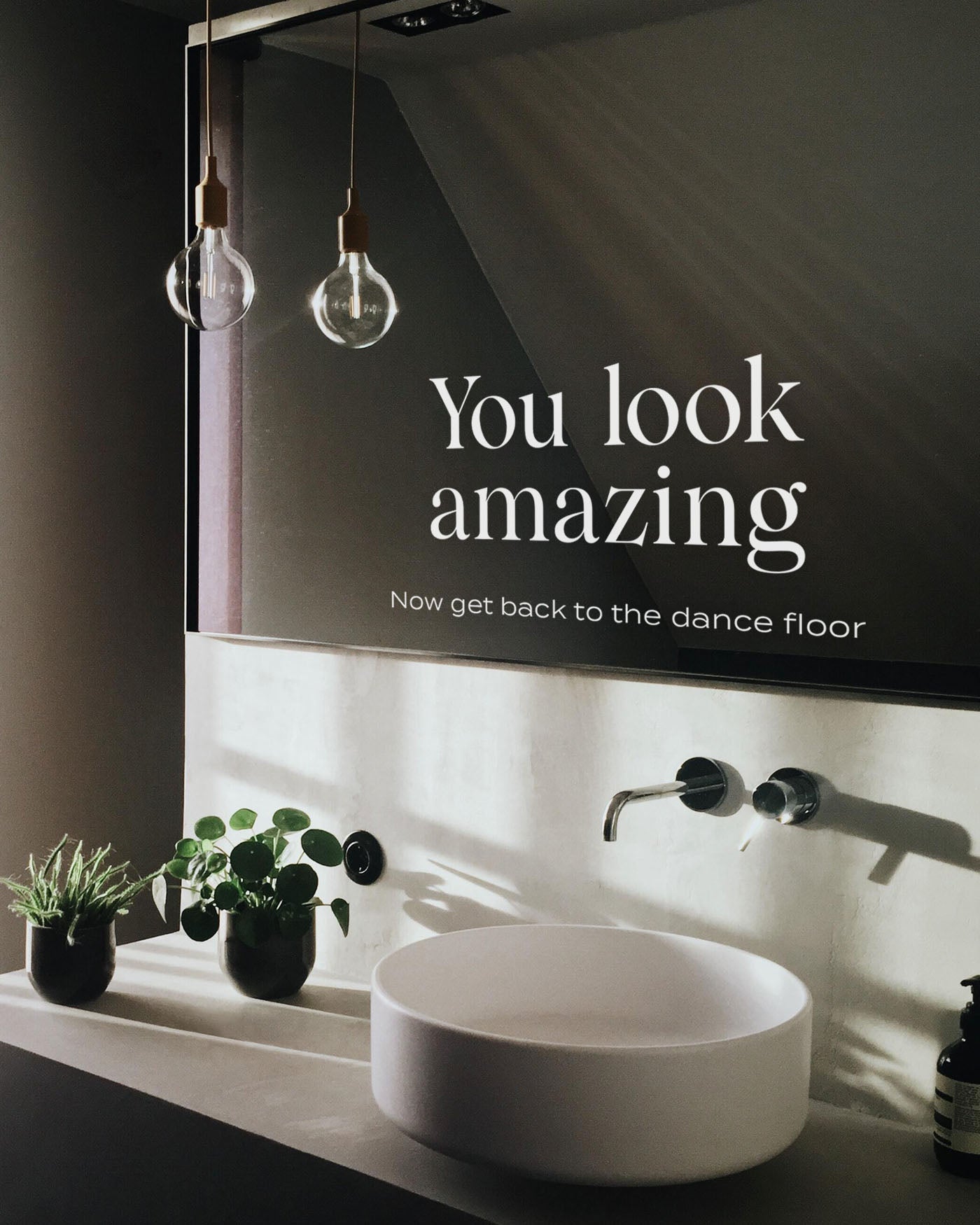 Peppermint Press On the Day Wave Mirror Decal