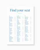 Peppermint Press On the Day Wave Seating Chart