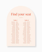 Peppermint Press On the Day Wave Seating Chart