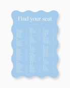 Peppermint Press On the Day Wave Seating Chart