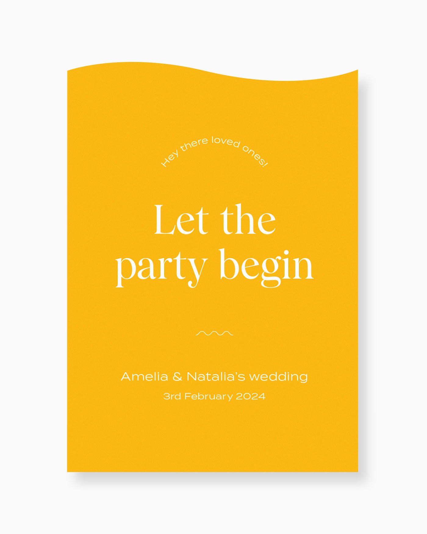 Peppermint Press On the Day Wave Welcome Sign