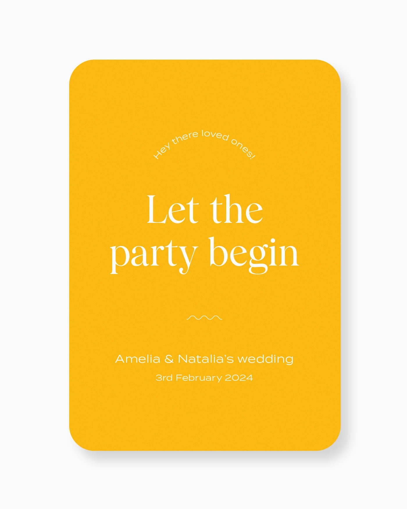 Peppermint Press On the Day Wave Welcome Sign