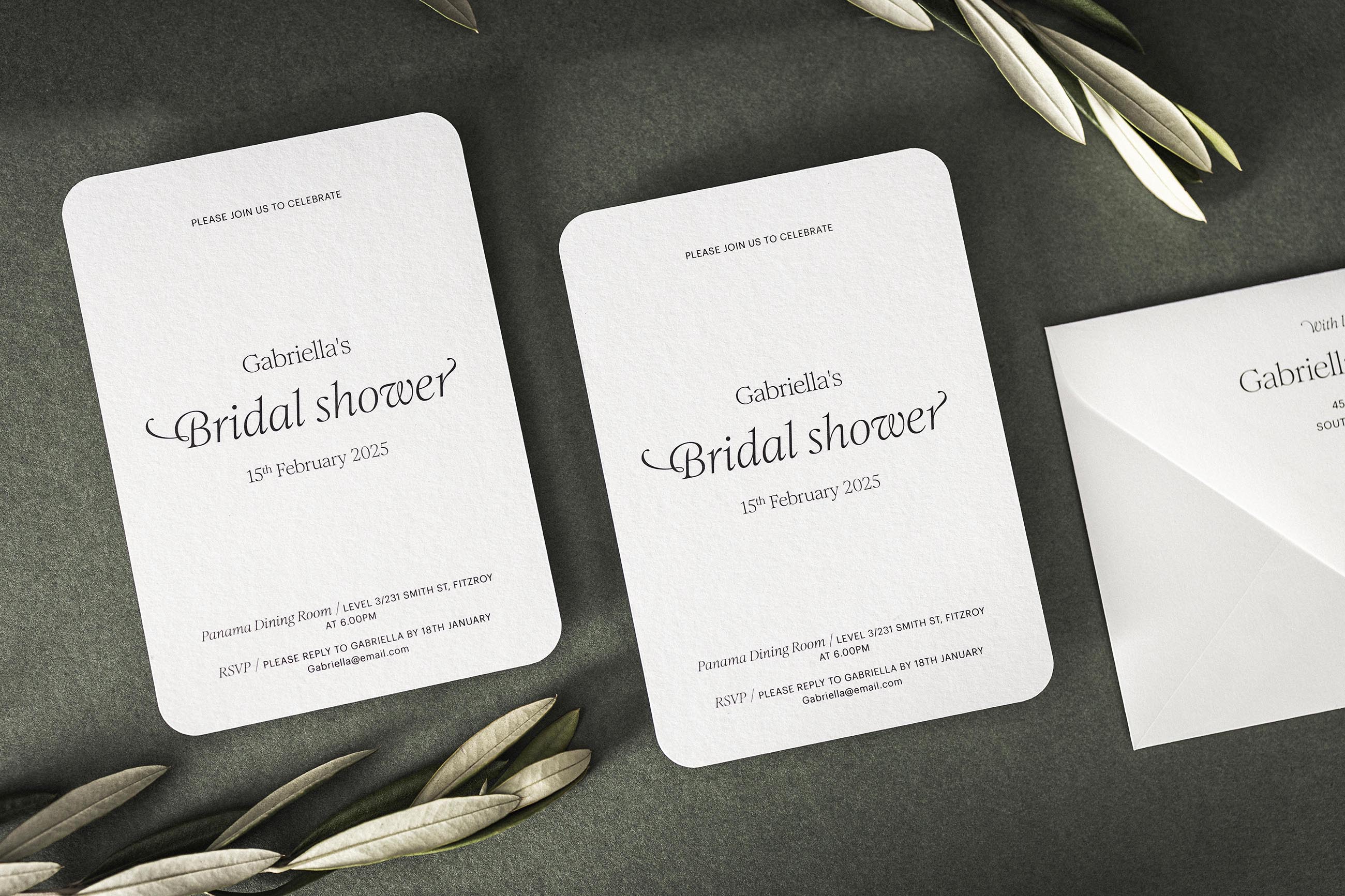 A little guide to bridal shower invitations Peppermint Press