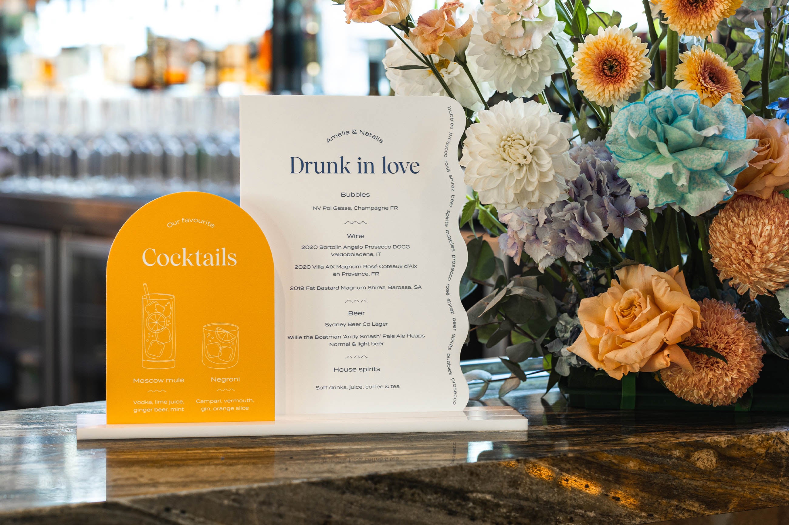 What size should my wedding signage be?