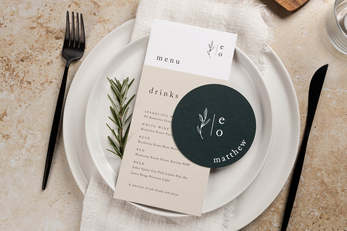Your complete list of on-the-day wedding stationery