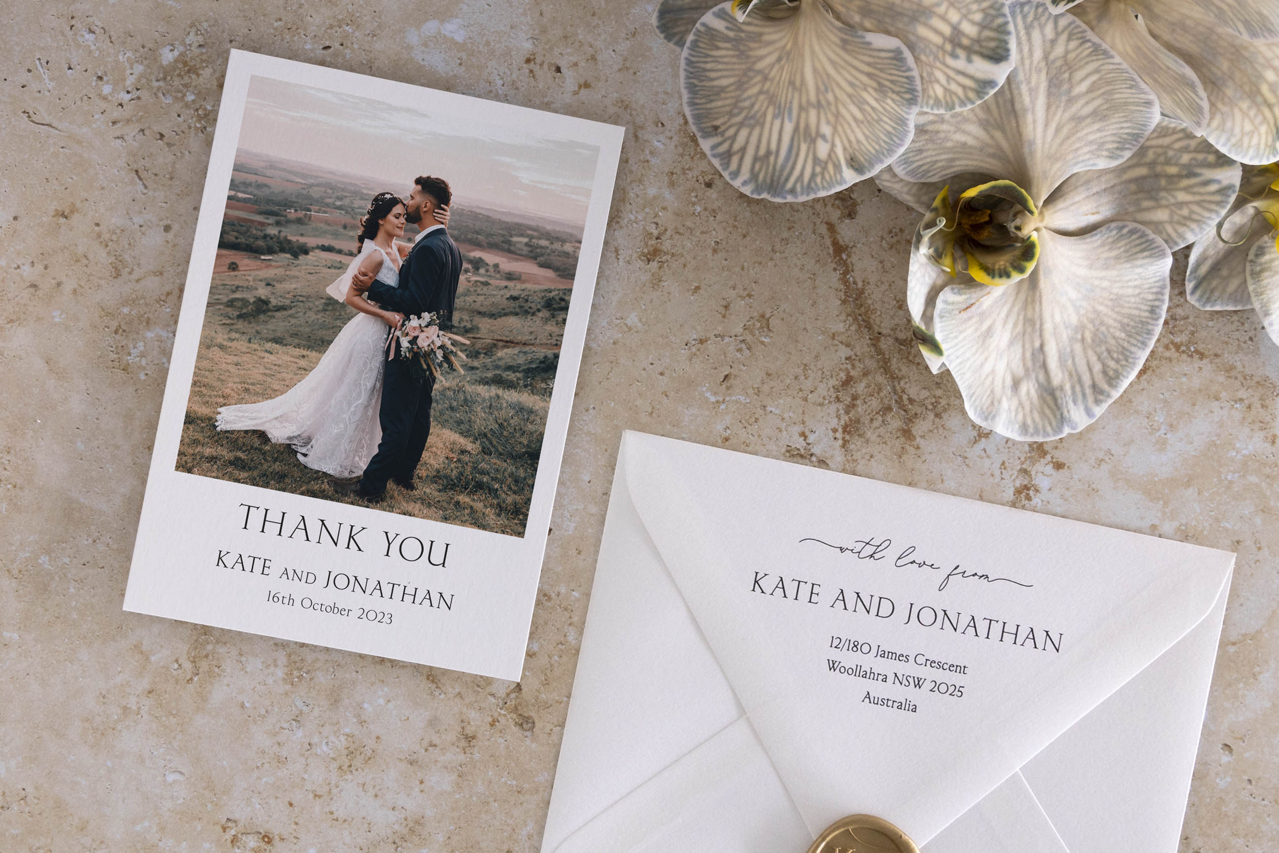 Our favourite wedding thank you cards Australia Peppermint Press