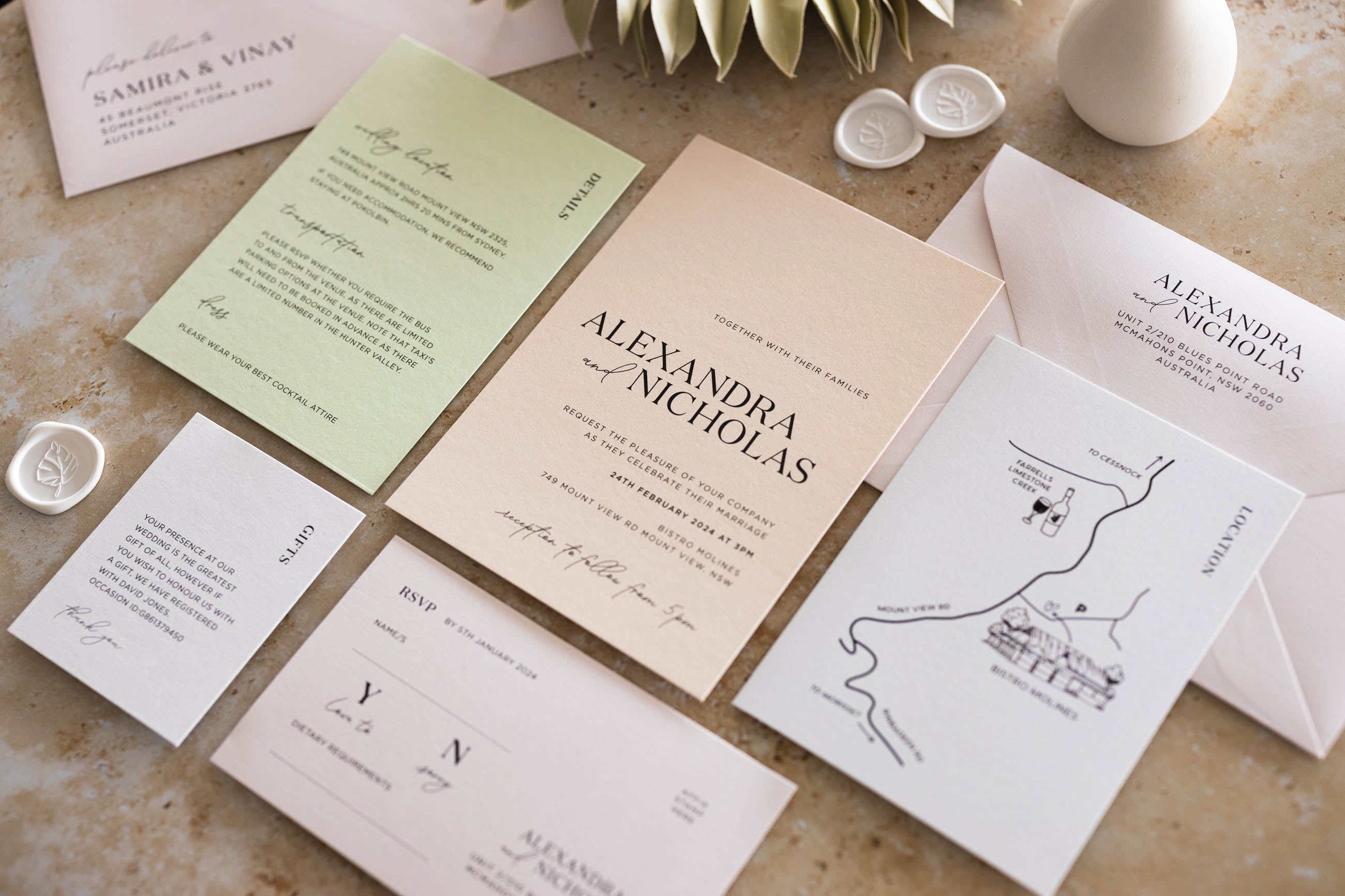 Palms Collection Invitation Suite