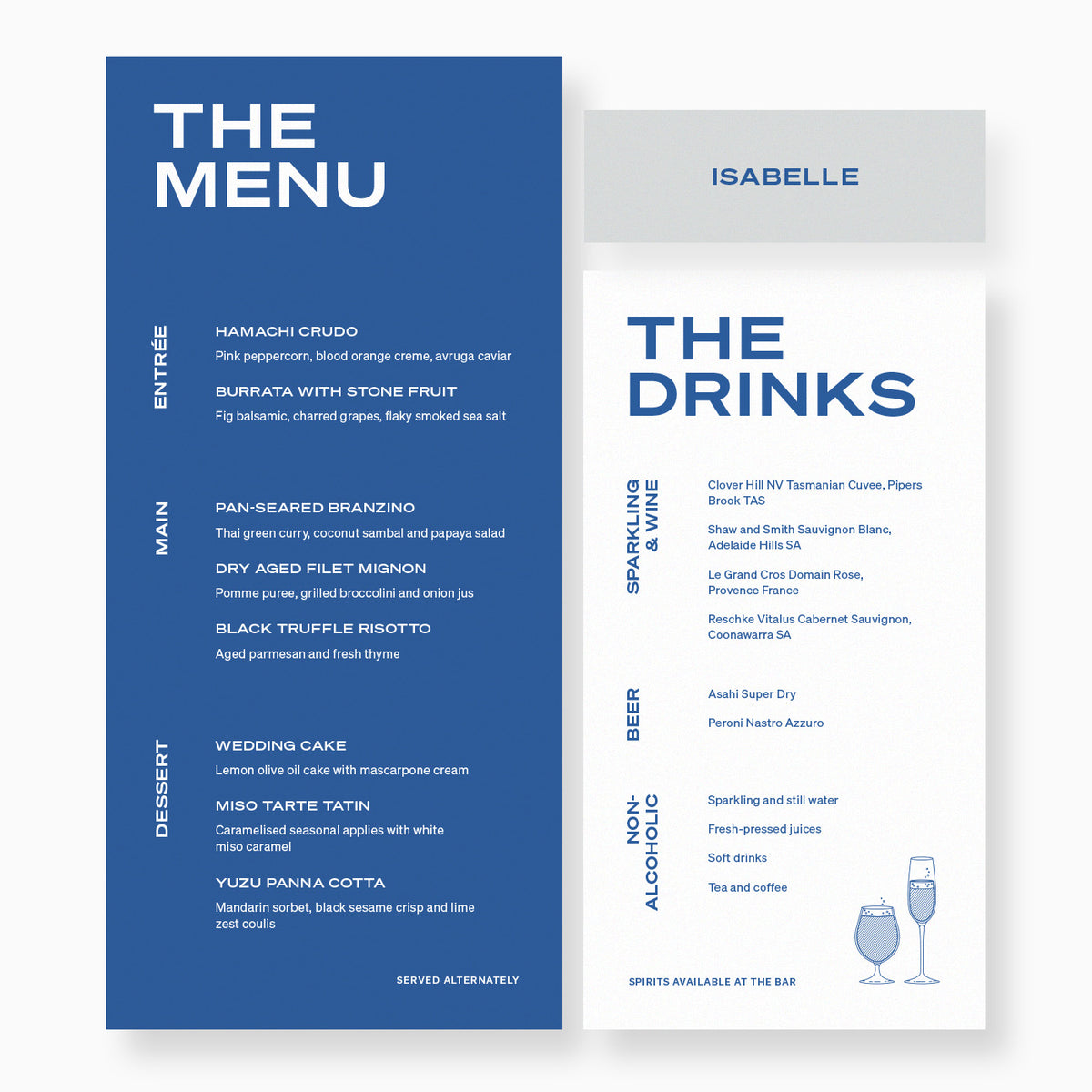 Union DL Menu Package – Peppermint Press