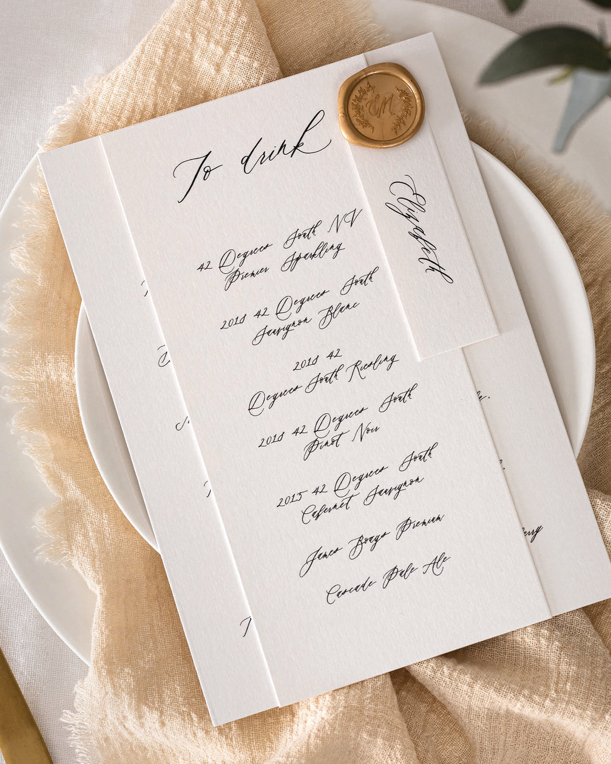 Pageant Menu Package Wedding menu package names | Honestweddingadvice.com