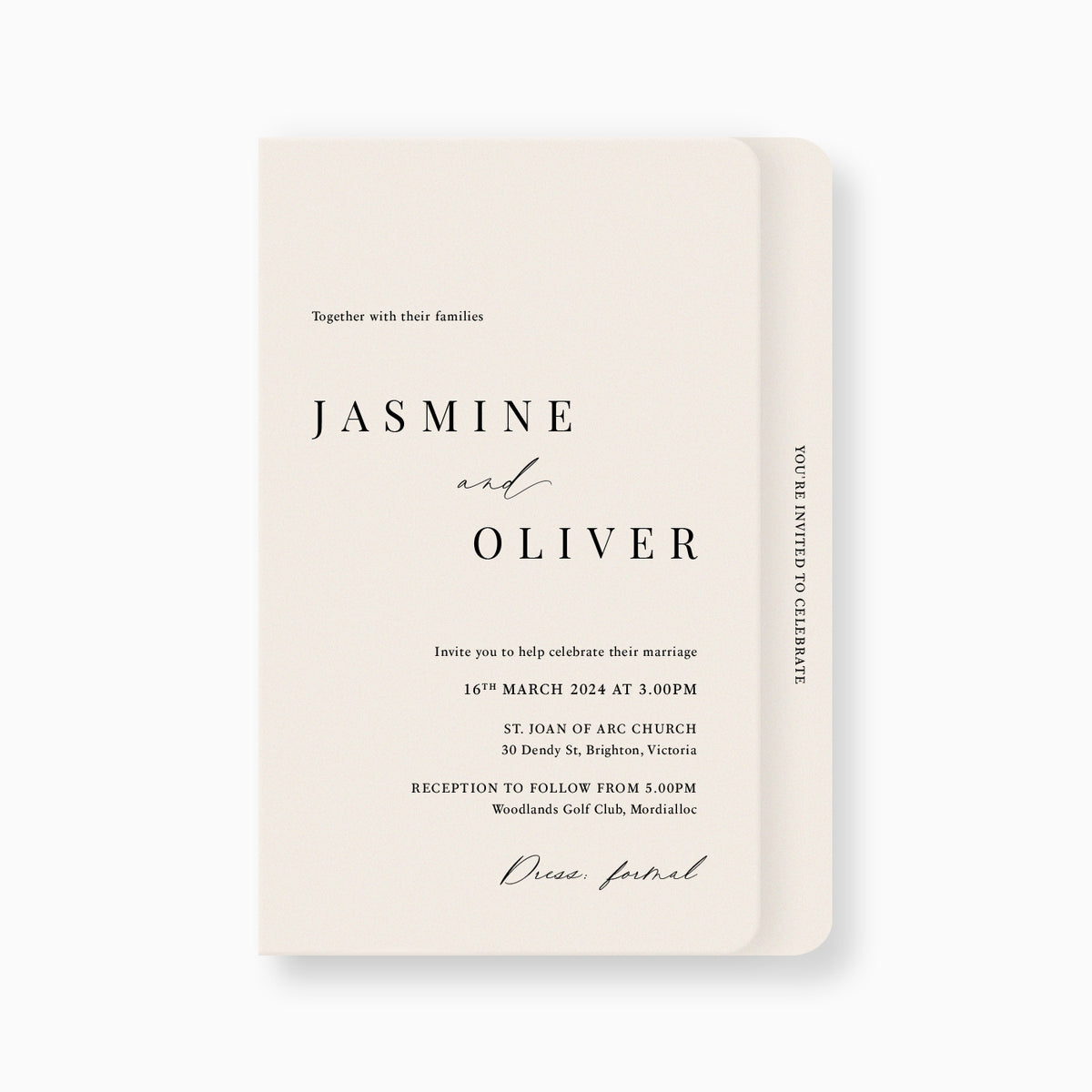 Soleil Folding Wedding Invitation – Peppermint Press