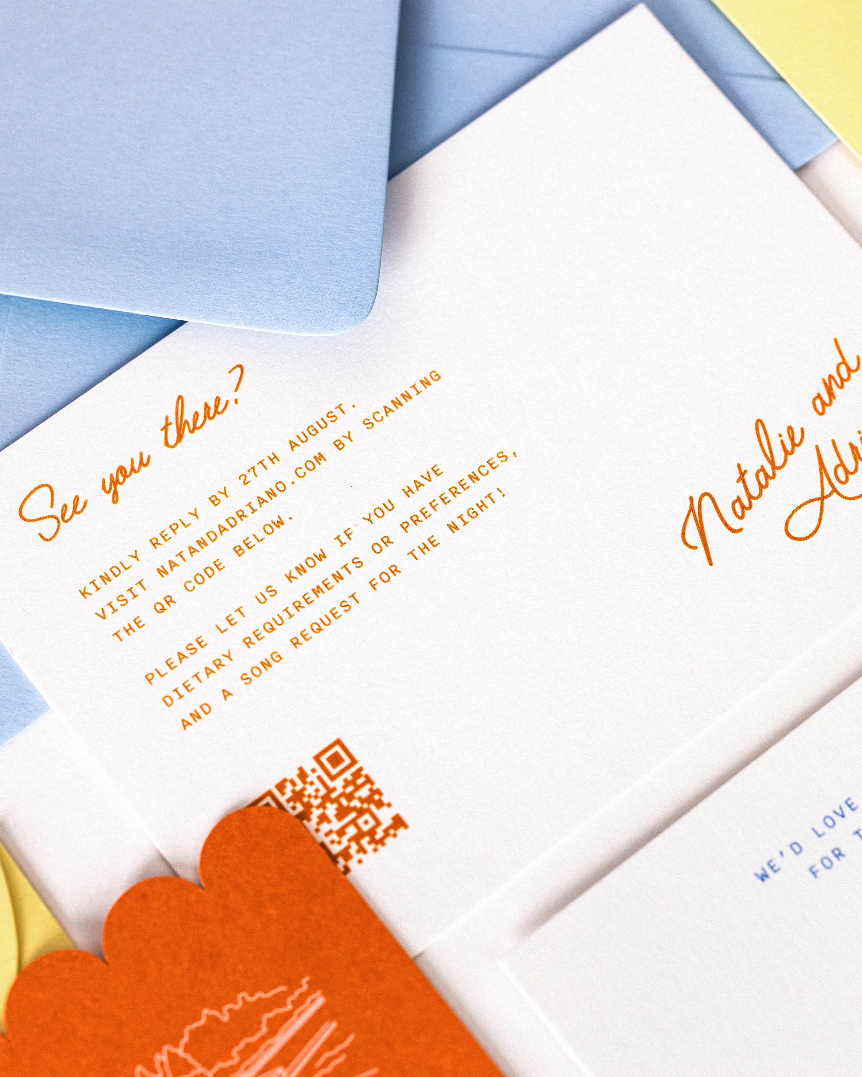 Amalfi RSVP Card styled photograph